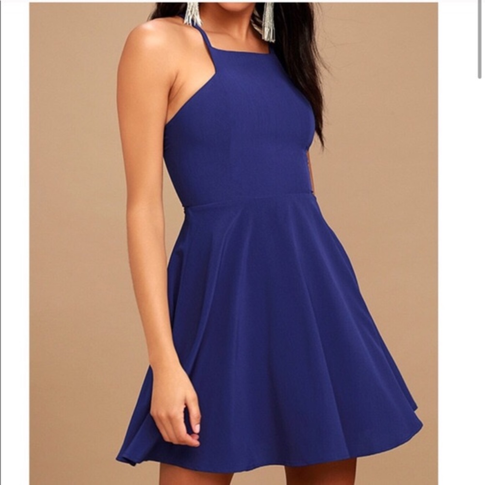 Lulu’s Royal Blue Homecoming Mini Dress